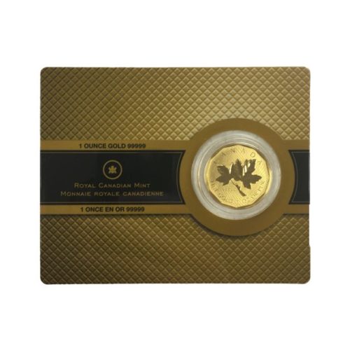 2008 Canadian Gold Maple Leaf .99999 1 oz BU With Assay Card-1