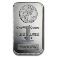 1 Oz Silver Bar Walking Liberty - Bullion Mart