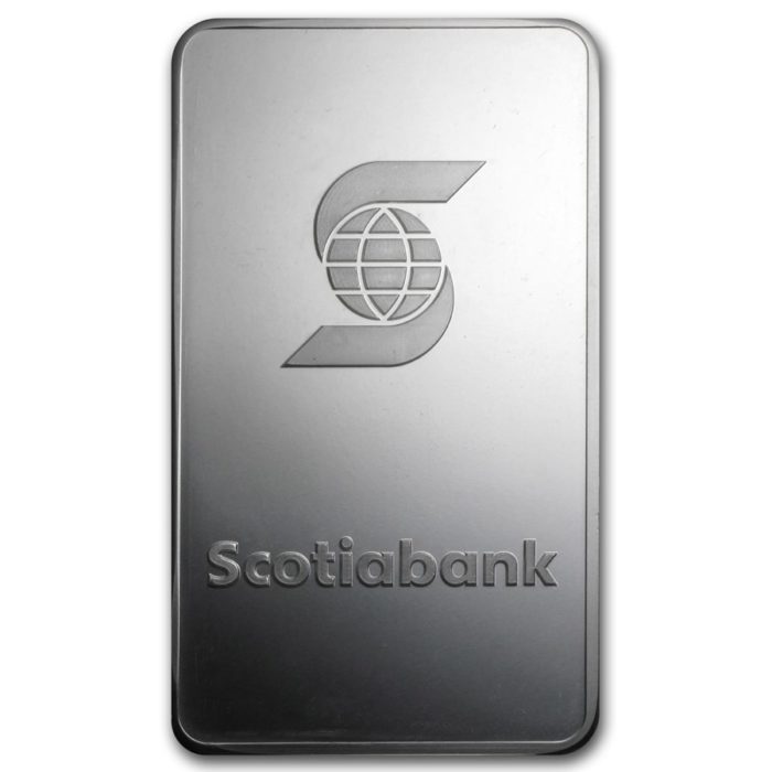 10 oz Silver Bar – Scotiabank (Slightly Tarnished)
