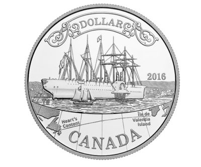 Proof Fine Silver Dollar – 150th Anniversary of the Transatlantic Cable (2016)