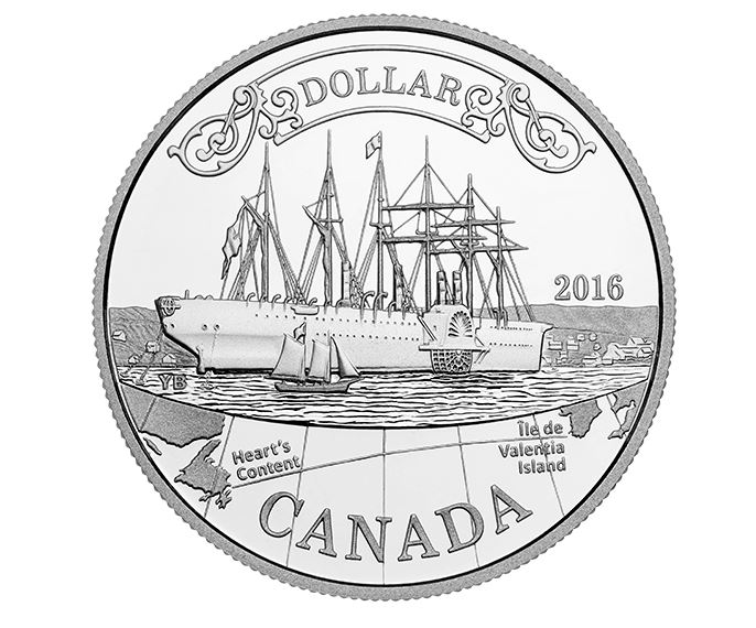 Proof Fine Silver Dollar – 150th Anniversary of the Transatlantic Cable (2016)