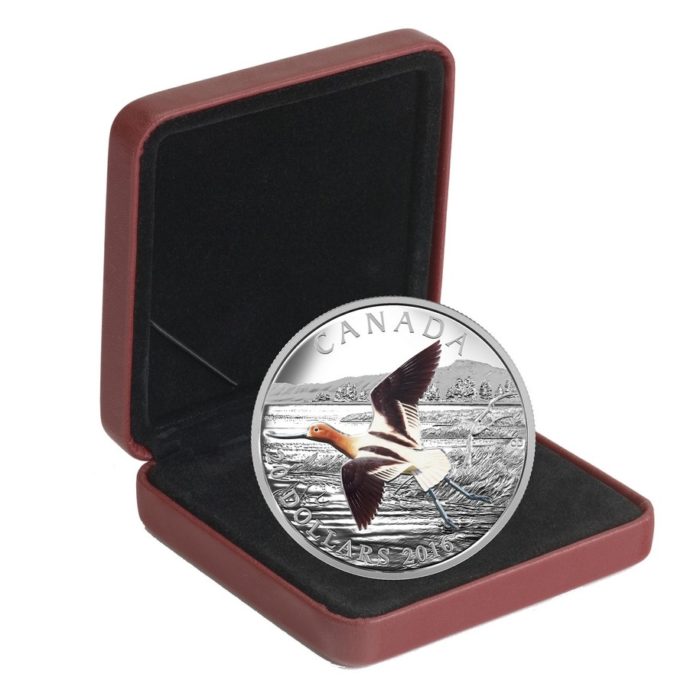 2016 $20 Fine Silver Coin The Migratory Birds Convention: 100 Years Of Protection  The American Avocet [150993] - Image 4
