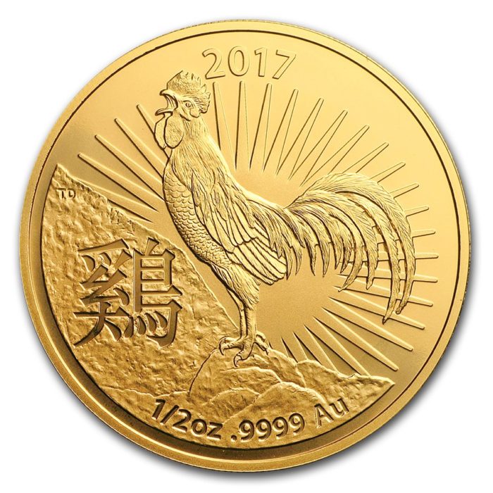 2017 Rooster Gold Combo - 1 oz + 1/2 oz + 1/10 oz + 1/20 oz - Image 4