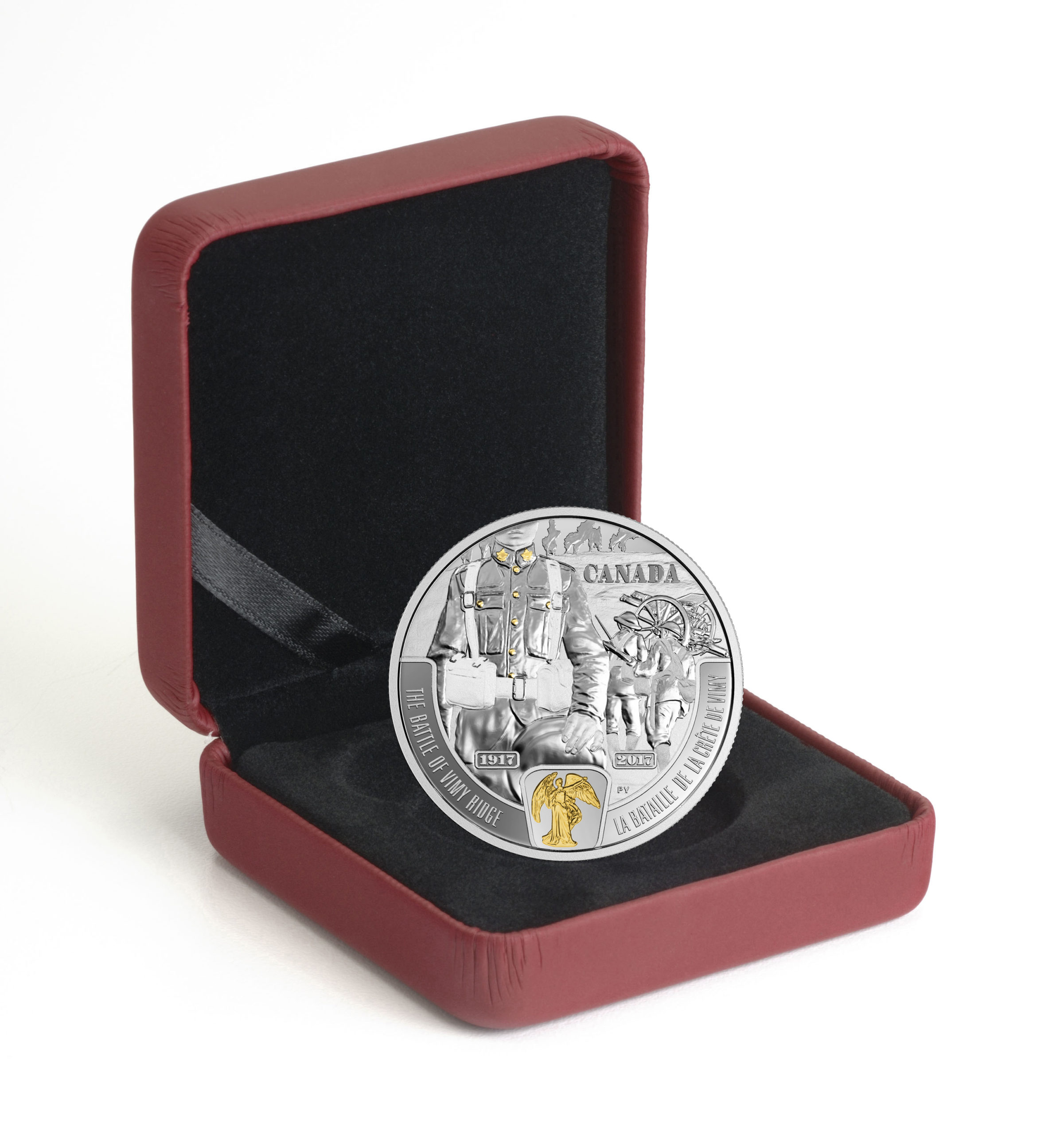 2017 The Battle of Vimy Ridge - 1 oz. Pure Silver Selectively Gold