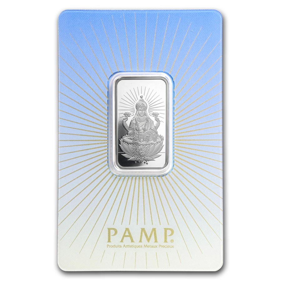 Lakshmi- PAMP Suisse with Assay Card-10 grams Silver Bar