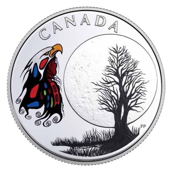2018 $3 FINE SILVER COIN - THE THIRTEEN TEACHINGS FROM GRANDMOTHER MOON: SPIRIT MOON