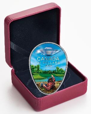 2018 $20 FINE SILVER COIN CANADA'S UNEXPLAINED PHENOMENA: THE FALCON LAKE INCIDENT - Image 4