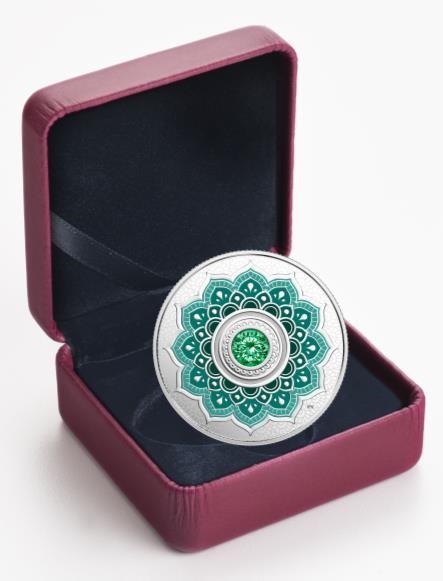 2018 $5 FINE SILVER COIN BIRTHSTONES: MAY - Image 3