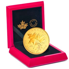 2018 $500 PURE GOLD COIN - MAPLE LEAVES - Image 3