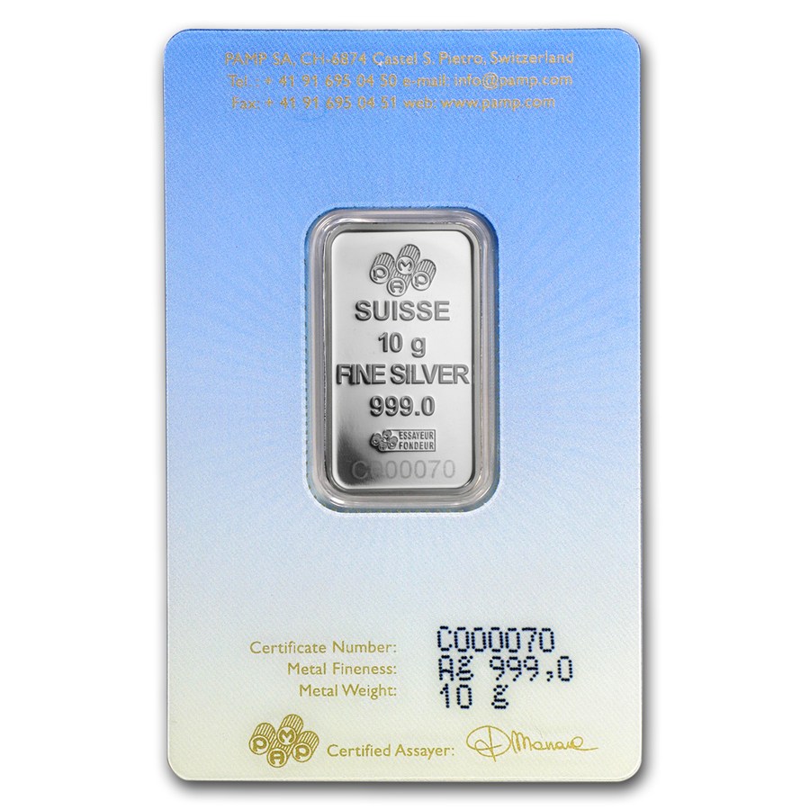10 gram Pure Silver PAMP Buddha Bar - Bullion Mart