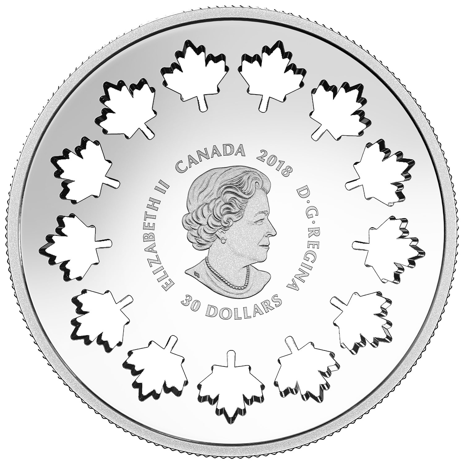 2018 $30 FINE SILVER COIN EVOLVING A NATION - Image 2