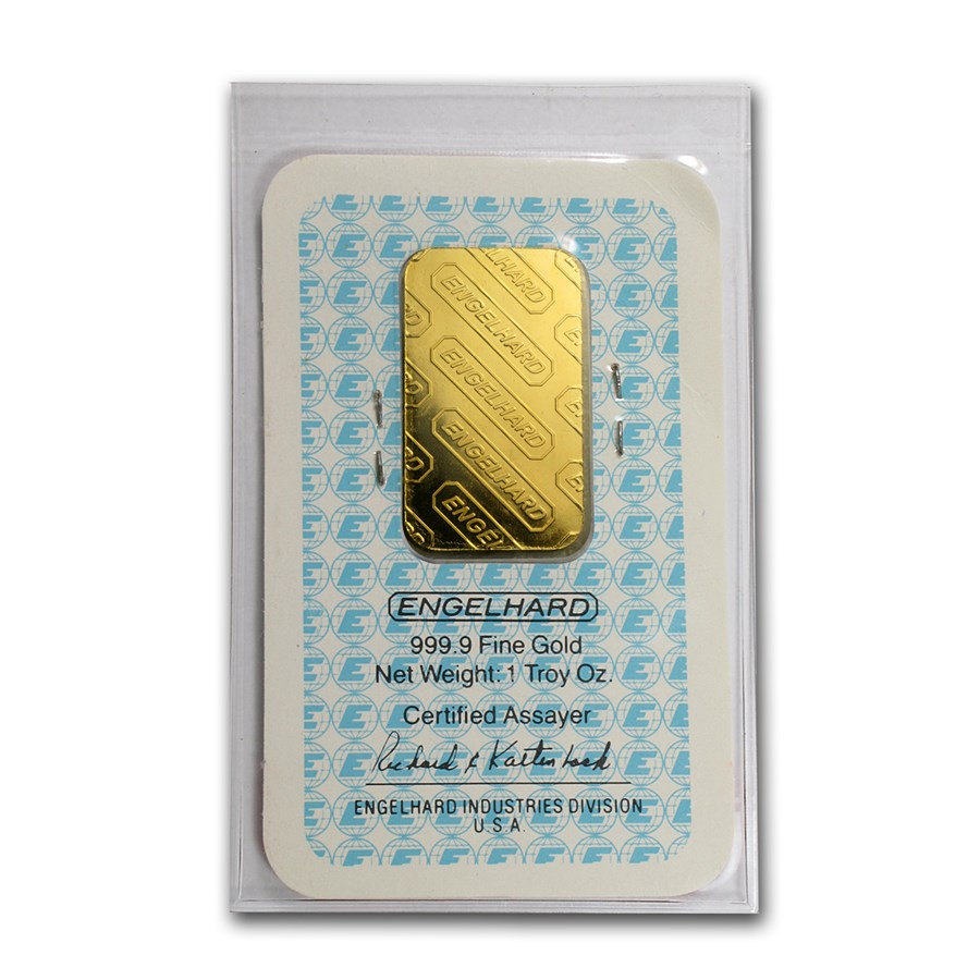 1 Oz Engelhard Gold Bar in Assay Card - Image 2