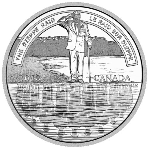 2018 $20 FINE SILVER COIN A NATION’S METTLE: THE DIEPPE RAID