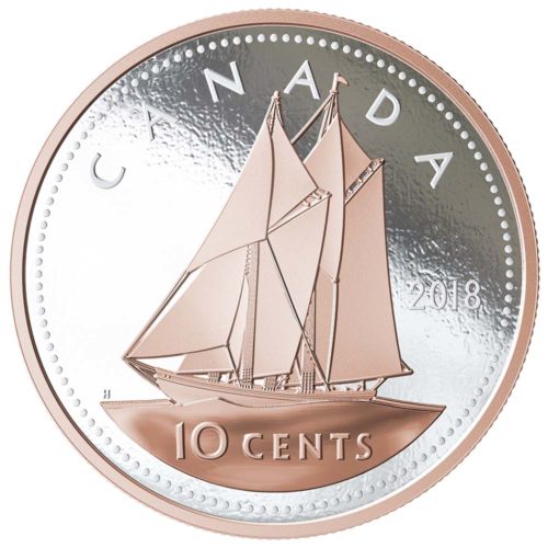 2018 5oz Fine Silver Coin - Big Coin Series: One-Cent Coin