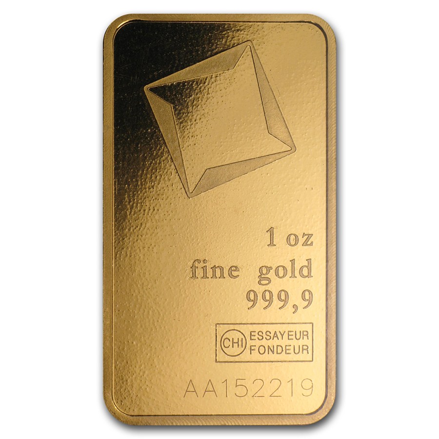 Buy 1 oz Valcambi Suisse Gold Bar in Assay Card - Bullion Mart