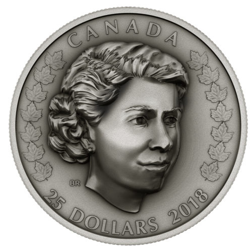 2018 $25 Fine Silver Coin - Her Majesty Queen Elizabeth Ii: The New Queen