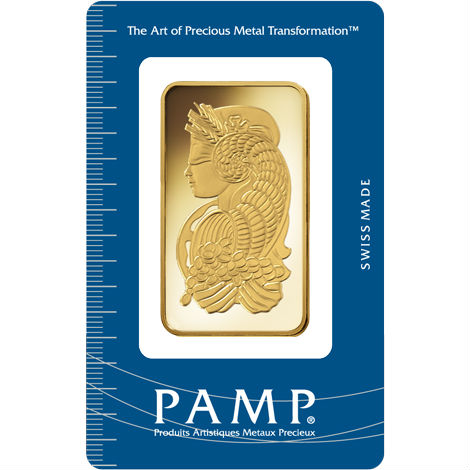 100 GRAM Gold PAMP Suisse Lady Fortuna Bar
