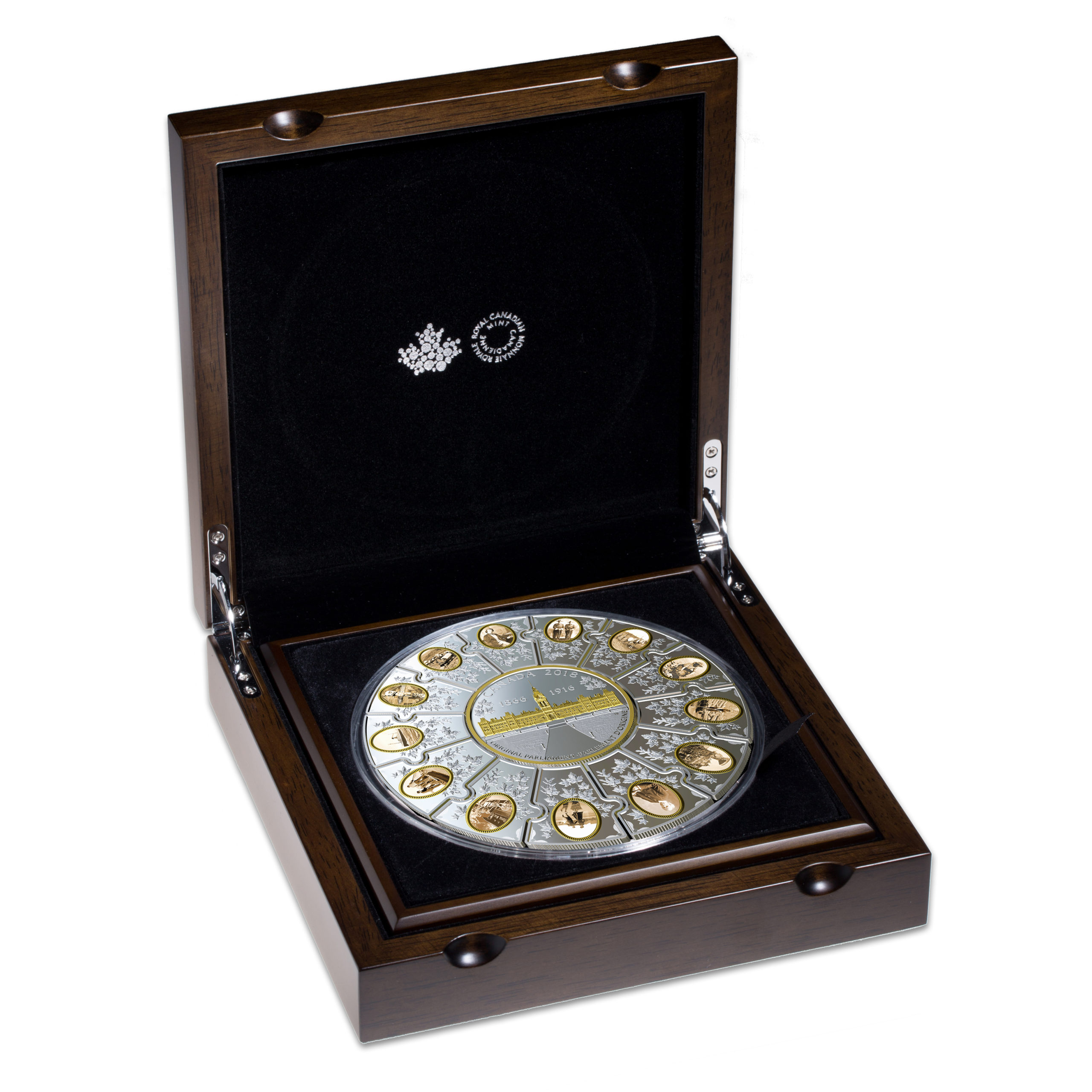 2018 FINE SILVER PUZZLE COIN SET CONNECTING CANADIAN HISTORY (1866