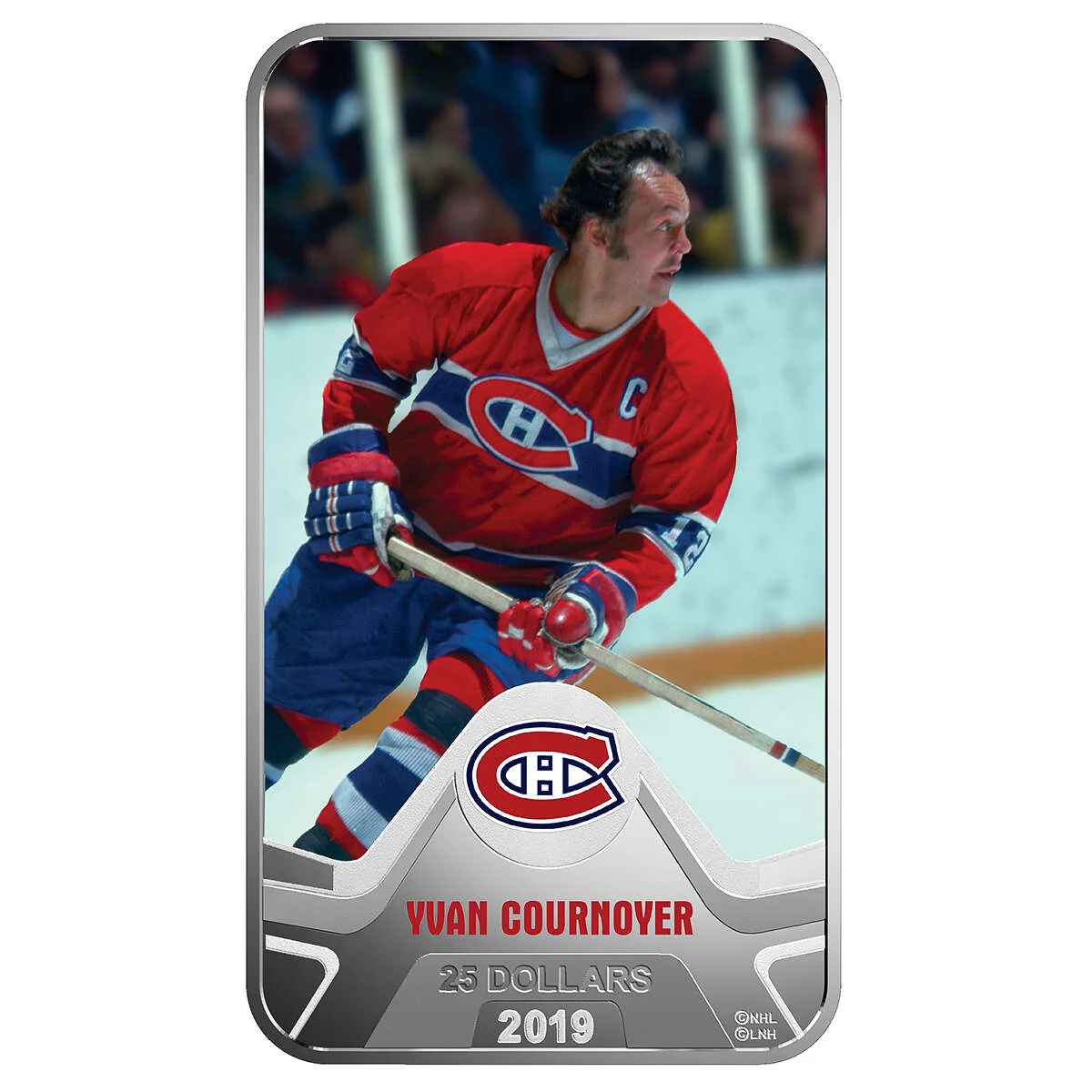 2019 $25 FINE SILVER COIN MONTREAL CANADIENS®: YVAN COURNOYER