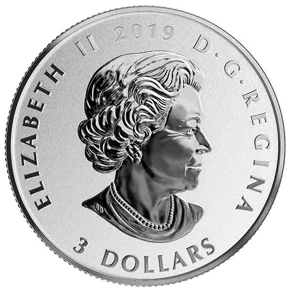 2019 $3 FINE SILVER COIN CELEBRATING CANADIAN FUN AND FESTIVITIES CHERRY BLOSSOMS - Image 9