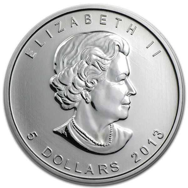 2013 1 Oz Canadian Silver Maple Leaf (Flexy Sheet) - Bullion Mart