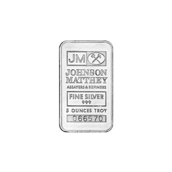5 Oz Johnson Matthey Silver Bar