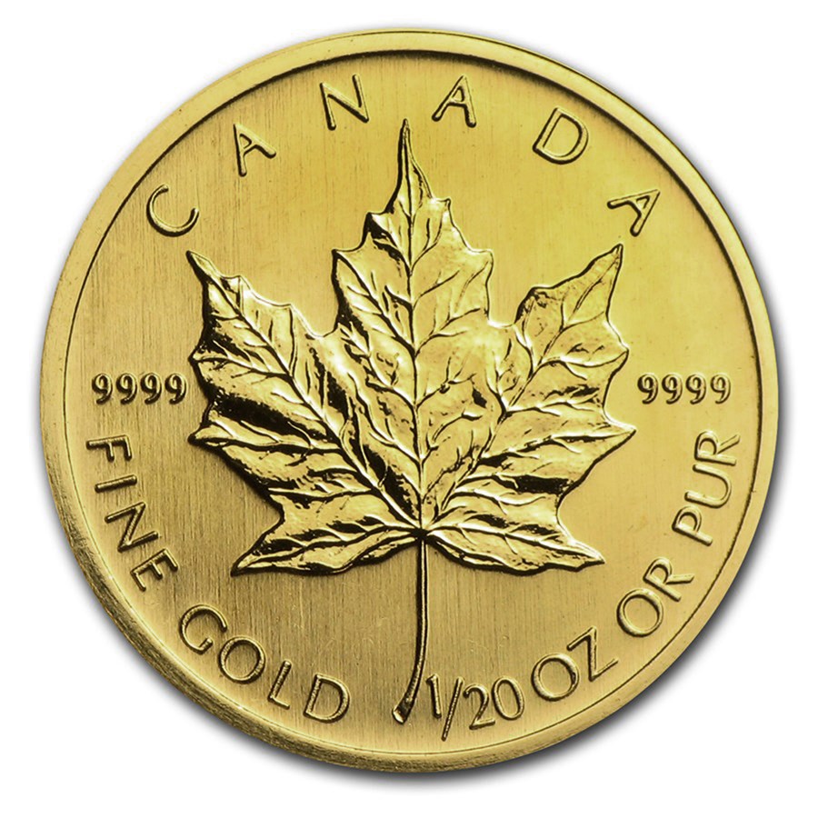 2006 1/20 Oz Maple Leaf Pure Gold Coin Bullion Mart