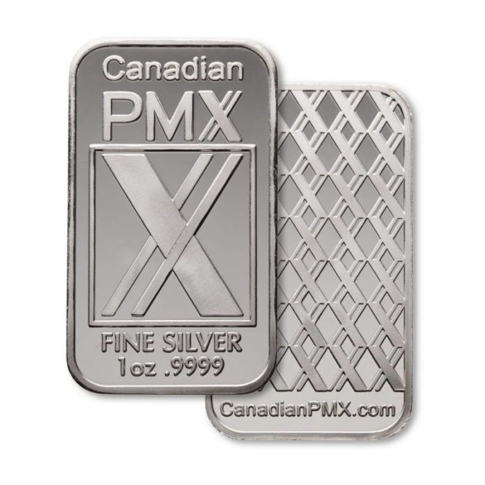 1 oz Canadian PMX Corp Silver Bar