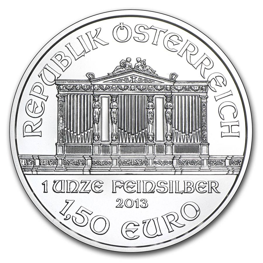 2013 Austria 1 oz Silver Philharmonic - Image 2