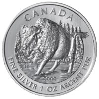 1 OZ WOOD BISON 2013 - SILVER WILDLIFE SERIES - Bullion Mart