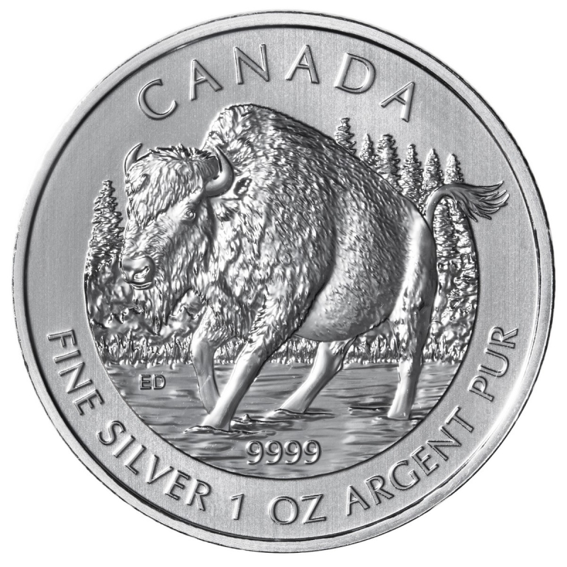 2013 Canadian Silver Coin - 1/2 Oz .9999 Pure Silver Beaver Design O Canada Series
