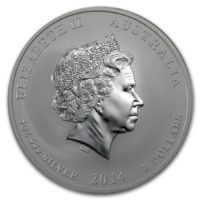 5 oz Silver Australian Year of the Horse Coin 2014 - Bullion Mart