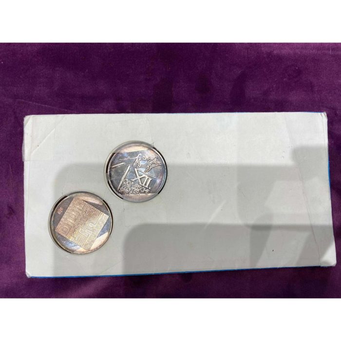 1976 XII Olympic Winter Games Innsbruck Austria Silver Coins - Image 2