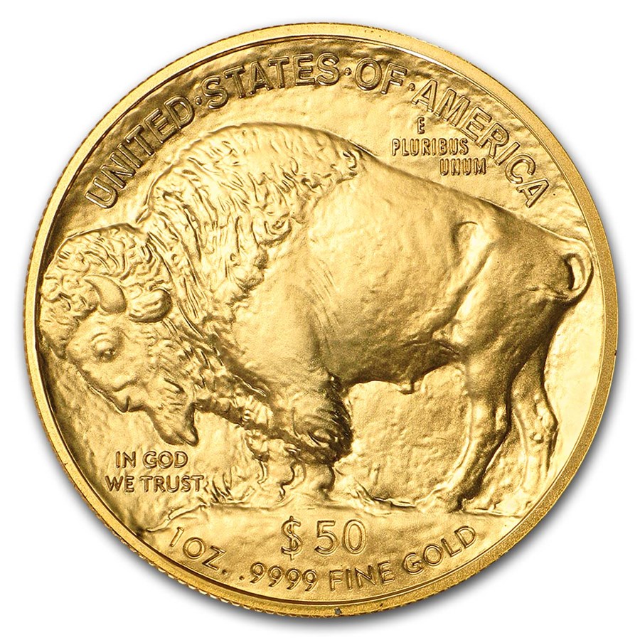 1 oz Gold Coin American Buffalo 2020 Back