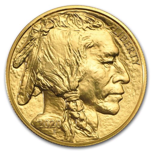 1 oz Gold Coin American Buffalo 2020 Front