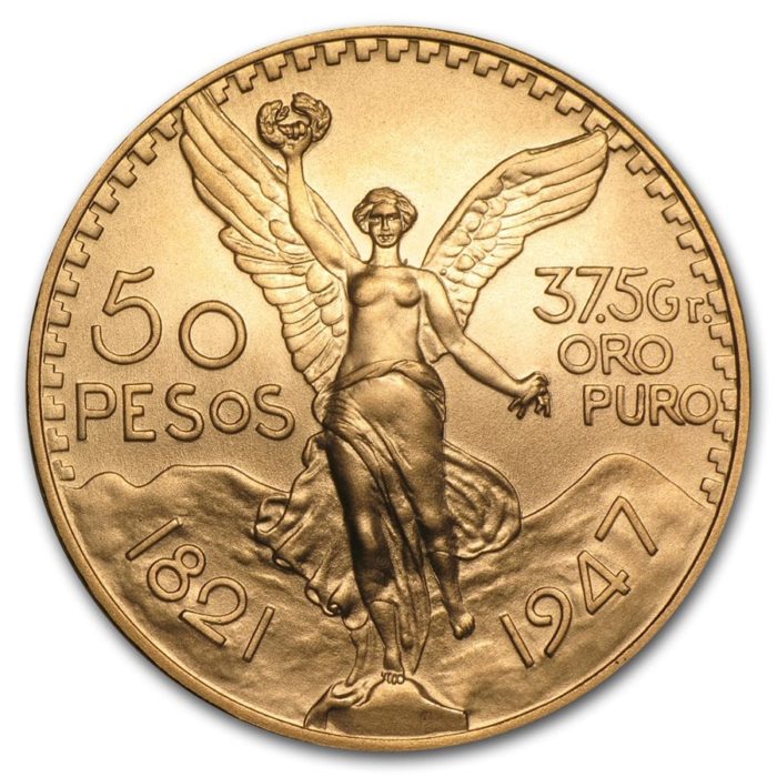 Mexico Gold 50 Pesos BU (Random Year)