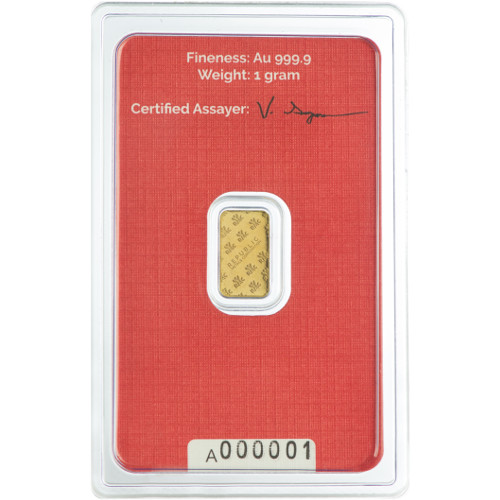 1 gram Gold Bar - Republic Metals Corporation - Image 2