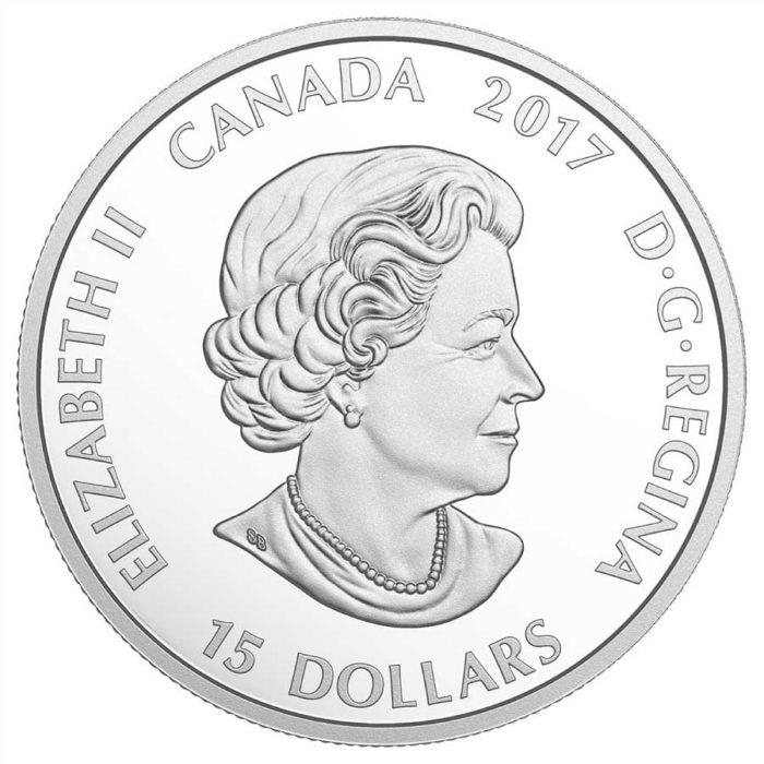2017 $15 Great Canadian Outdoors: Night Skiing - Pure Silver Glow-in-the-Dark Coin [158360] - Image 4