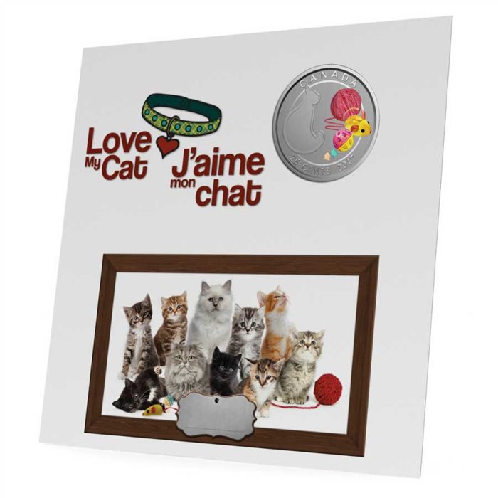2017 25c Love My Cat - Coloured Coin [156823] - Image 3