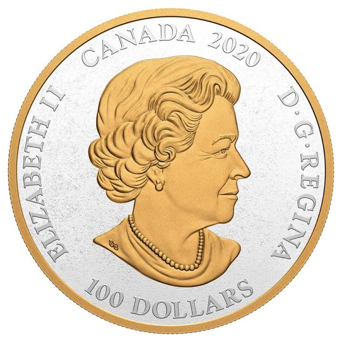 2020 $100 Pure Silver Coin - Archival Treasures: The Armorial Bearings of The Dominion of Canada [177496] - Image 2