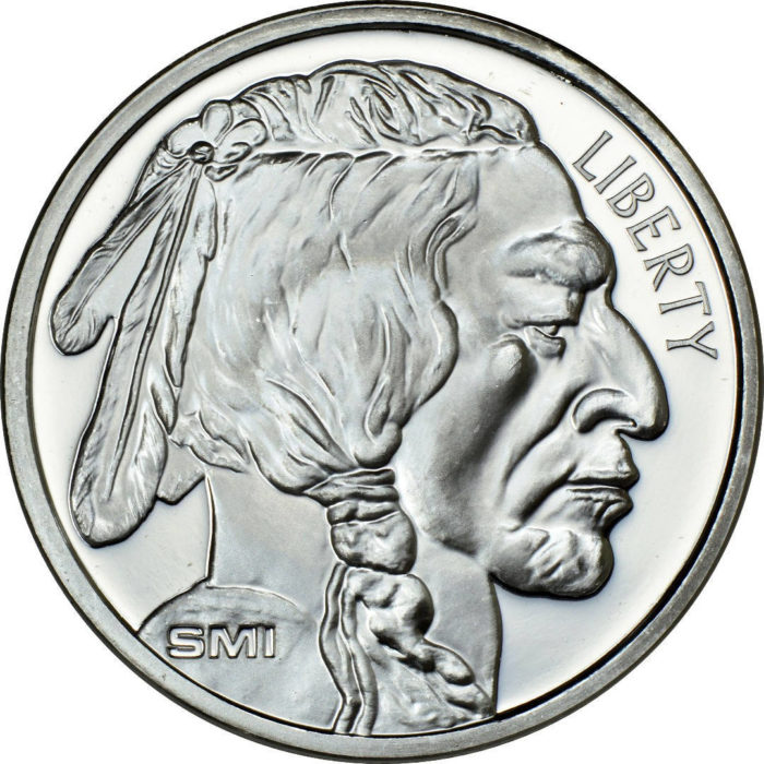1 oz Buffalo Silver Round Sunshine Mint