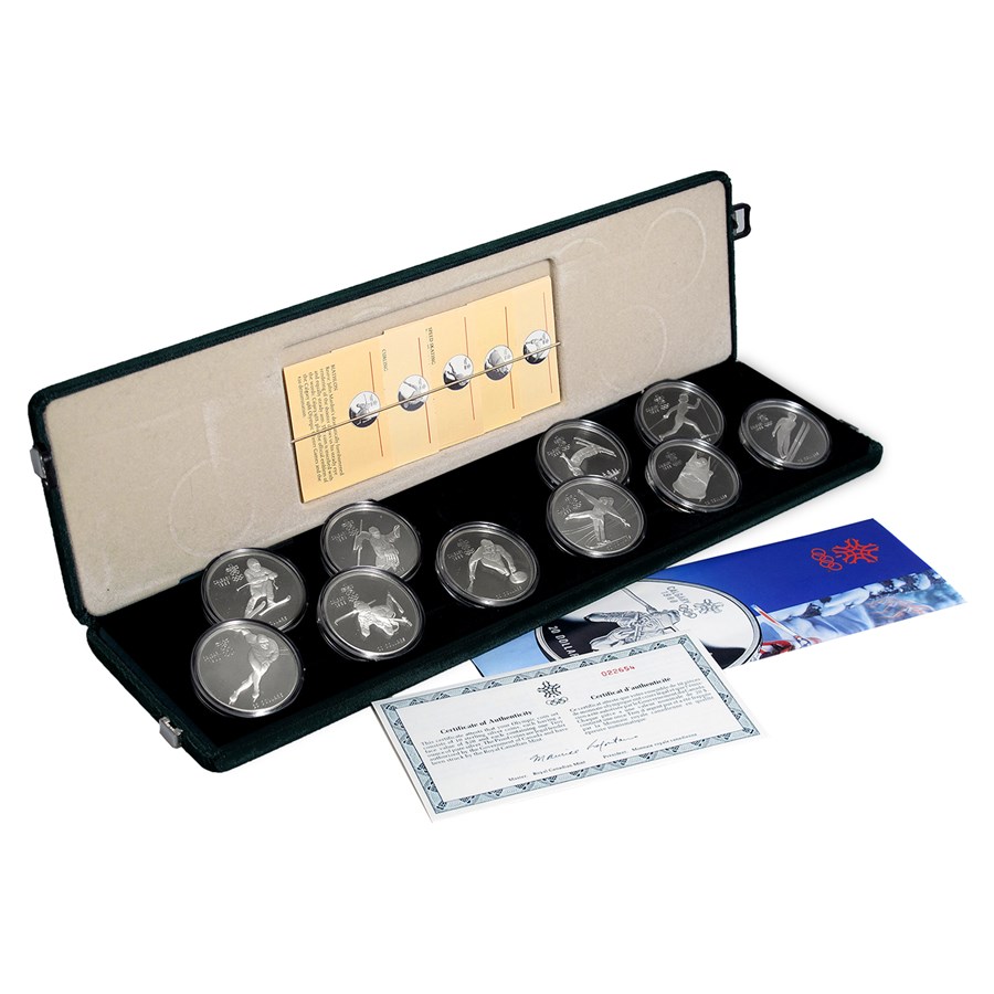 1988 Canada 10-Coin Silver $20 Calgary Olympics