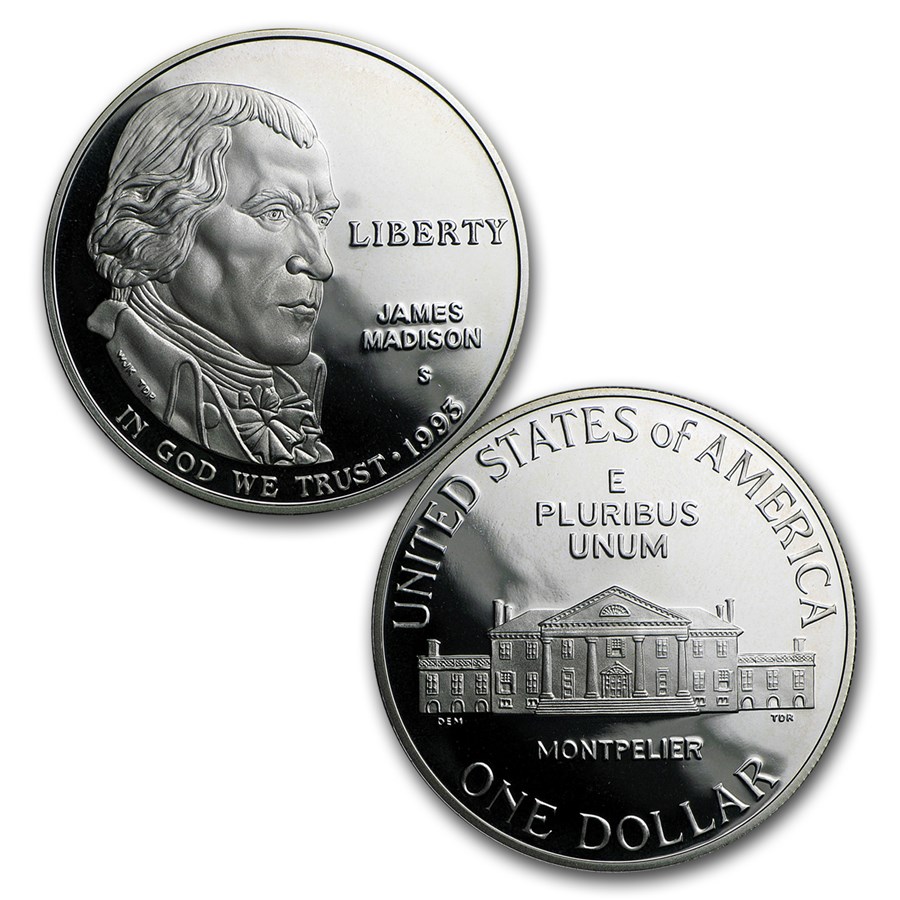 1993 3-Coin Commem Bill of Rights Proof Set (w/Box & COA) - Image 3