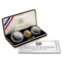 1994 3-Coin Commem World Cup Proof Set (w/Box & COA) - Bullion Mart