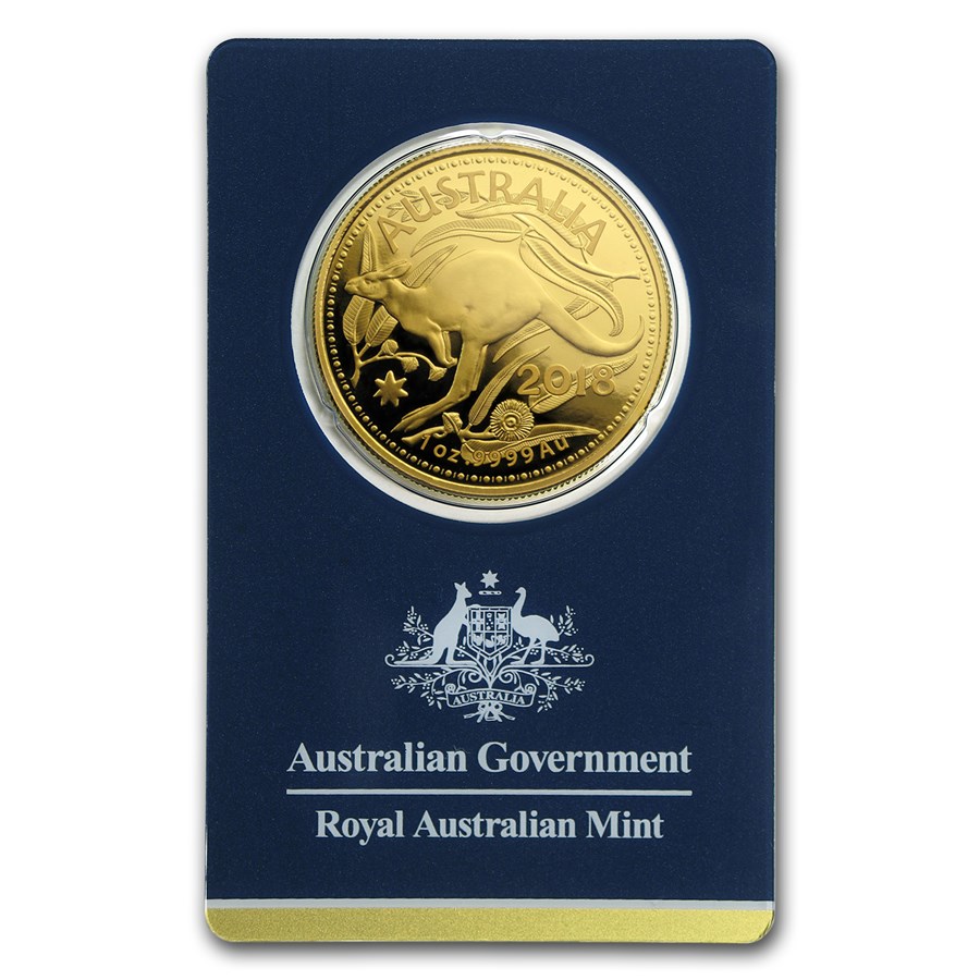 2017 Australia 1 oz Gold Kangaroo BU (w/Assay)