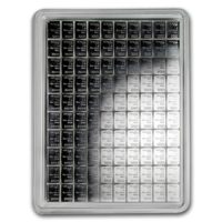100x 1 gram Silver Bar - Valcambi Silver CombiBar™ (w/Assay