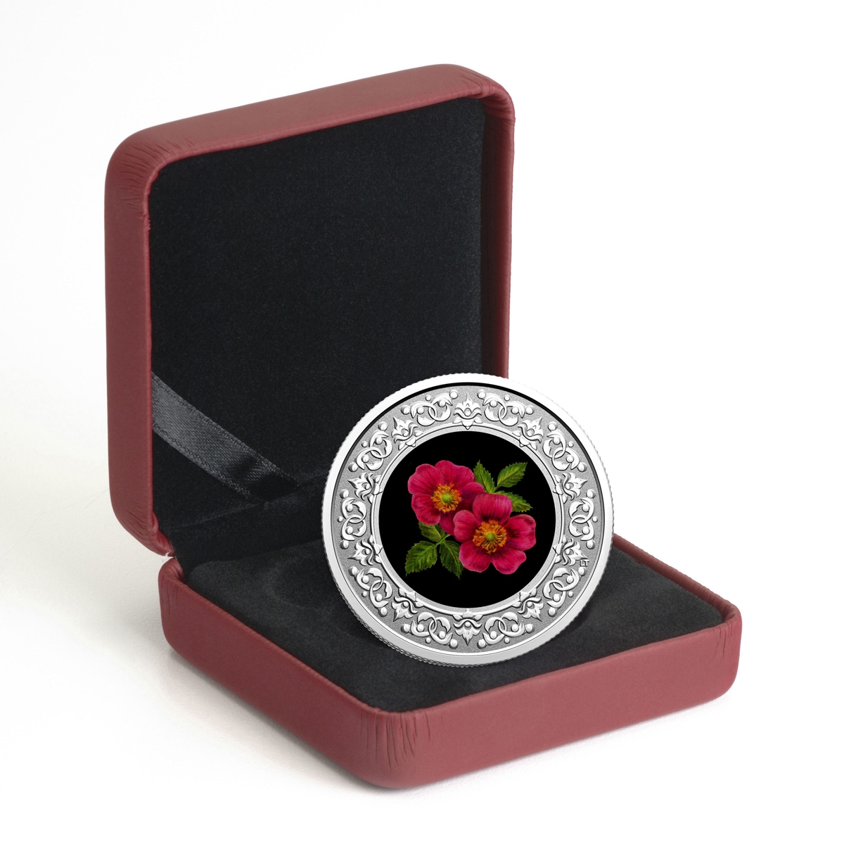 2021 3 Floral Emblems Of Canada Alberta Wild Rose Pure Silver
