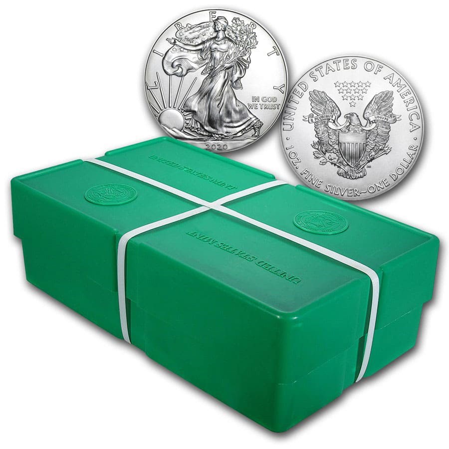 2020 500-Coin American Silver Eagle Monster Box (Sealed) - Bullion