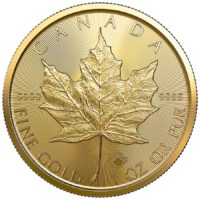 2021 1 oz Canadian Gold Maple Leaf Coin - Bullion Mart