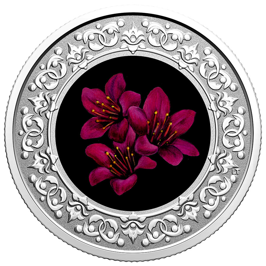 2021 $3 Fine Silver Coin – Floral Emblems of Canada: Nunavut – Purple Saxifrage